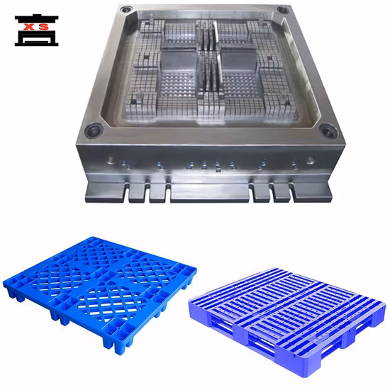 Proveedor de moldes para paletas sólidas con rejilla apilable de doble cara y estante reforzado